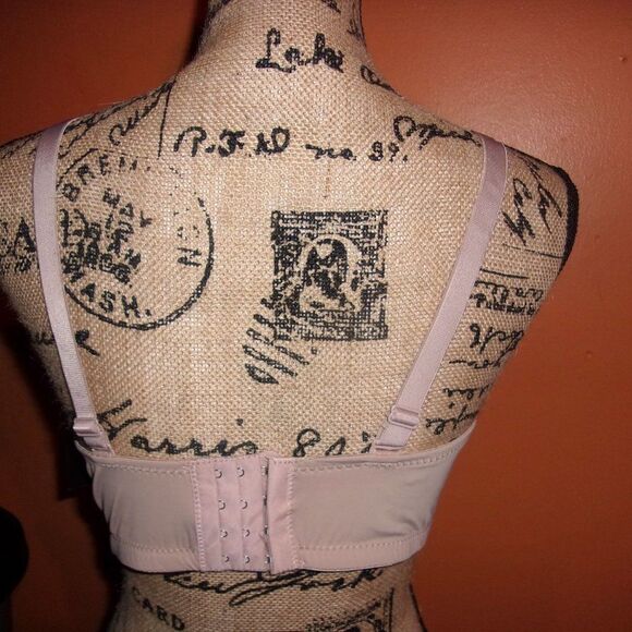 Youmita 40DDD Tan w/Blue Floral Lace Bra NWT - Picture 8 of 12